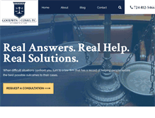 Tablet Screenshot of goodwinlegal.com